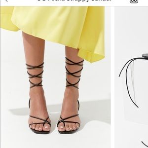 Strappy sandal heels